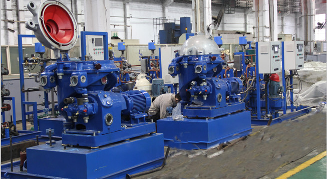 Vertical Chemical Disc Stack Centrifuges For Diesel Oil / Lubricant Oil Industry