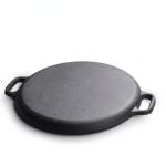 Outdoor Camping Bbq Plate 30cm Metal Material Cast Iron Reversible