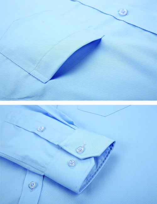 Spring Fashion Custom Business Shirts / Men Casual Work Long Sleeve Shirts 60% Cotton