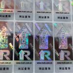 ODM Hot Stamping Label Rectangle Holographic Sticker Printer