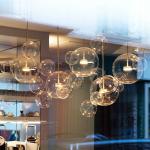 White glass unique glass Kitchen Bedroom pendant lights hanging lamp Fixtures