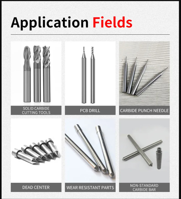 High hardness cemented carbide rods YG6 YG8 YL10.2 Solid Tungsten Carbide Rod Manufacturer