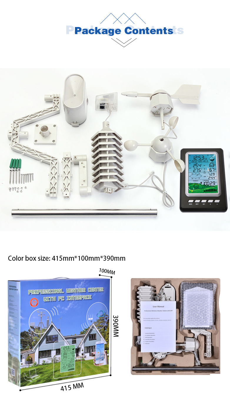 Color Weather Station Data Recorder With Accurate Temperature And Humidity Readings