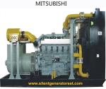 1500RPM 50HZ MITSUBISHI Diesel Generator Set , 800KW / 1000KVA OPEN TYPE S12H