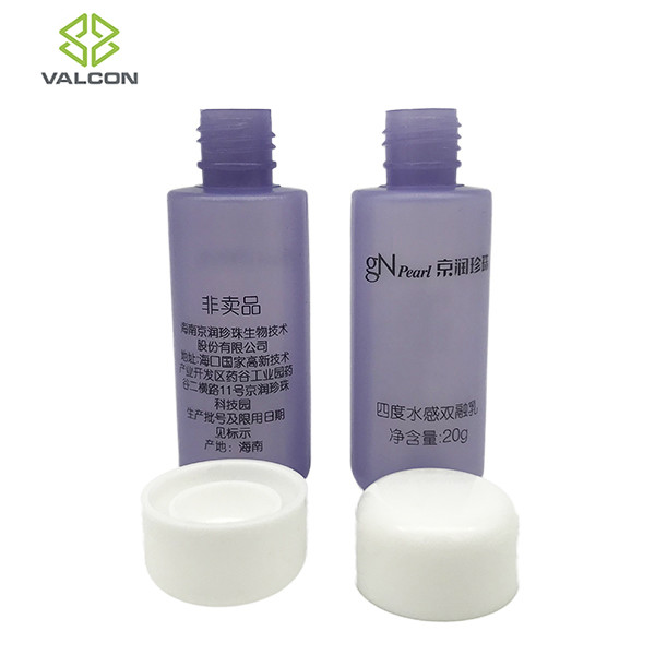 Purple Cosmetic Empty Bottles 20 ML Capacity For Cream Container