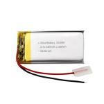 Thin 3.7V 380mAh LiPo Battery Custom Li Ion Rechargeable Battery