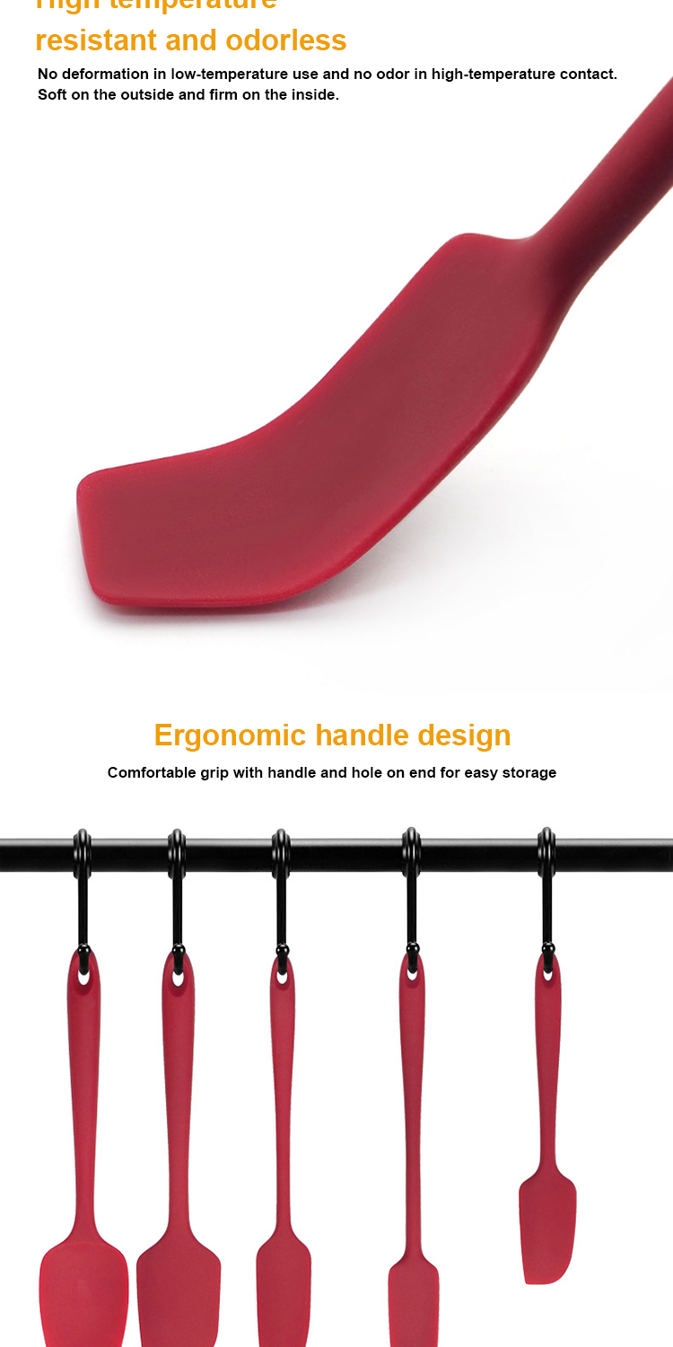 OEM Logo Food Grade 5 Piece Silicone Utensil Set
