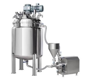 China Stainless Steel Cosmetic Ointment Vacuum Emulsifying Machine High Speed Homogenizer wholesale