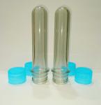 Transparent Pet Bottle Preform With Screw Plastic Lid Eco Friendly And Heat