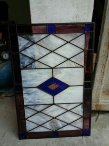 China 2.5CM 2M Antique Adhesive Leaded Beveled Glass For Windows Entryway wholesale