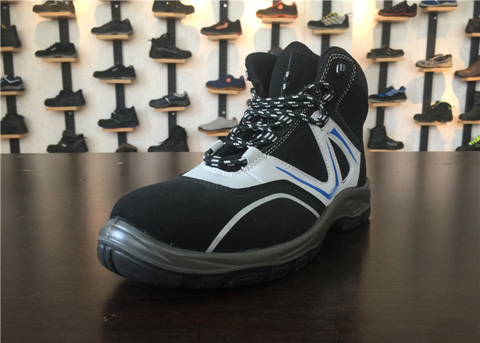 Impact Absorbing Mens Comfortable Work Shoes 3 / 16 Depth Insole Steel Cap Work Boots