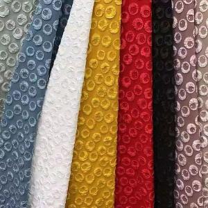 China 190-200gsm Stretch Embossed Jacquard Fabric Polyester Upholstery Material wholesale