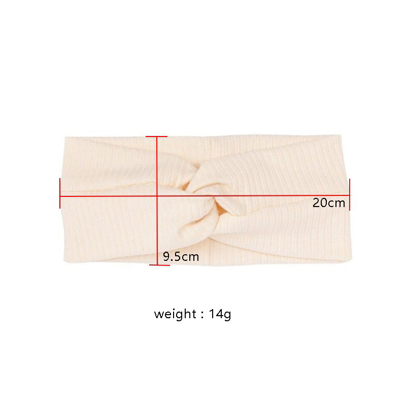 Wide Brim Baby Elastic Headbands Lovely Knitted Hair Accessories Cross Knotted
