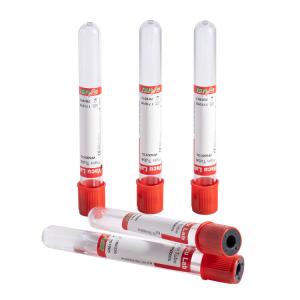 China Blood Collection Plain Red Tubes Disposable wholesale