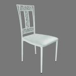 Steel Cafe White Wedding Chairs Rent Wedding Venue Chairs For Dining room