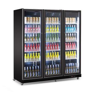 China Commercial Full Glass Door Display Fridge Refrigerated Showcase Upright Beer Beverage Cooler wholesale