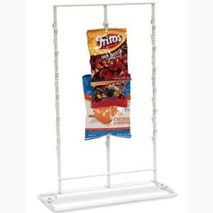 China 3 Strips Snack Potato Chip Clip Rack / Double Sides Food Hanging Chip Clip Display wholesale