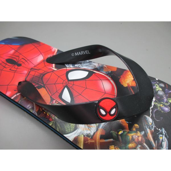 Spider Man Design Childrens Flip Flops Kids Character Sandals Customizable