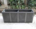 Commercial Extra Large Outdoor Planters Perforated Steel Material
