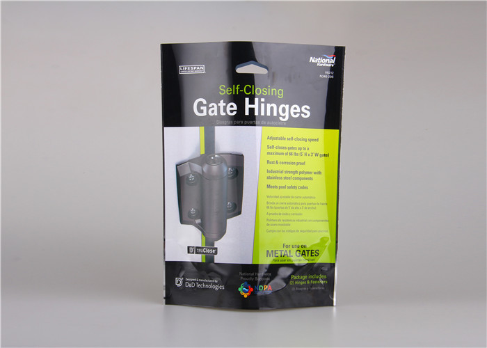 Flat Bottom Side Guest Stand Up Resealable Pouch For Tools Packaging
