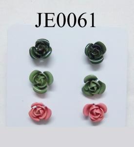 China rose earring set wholesale