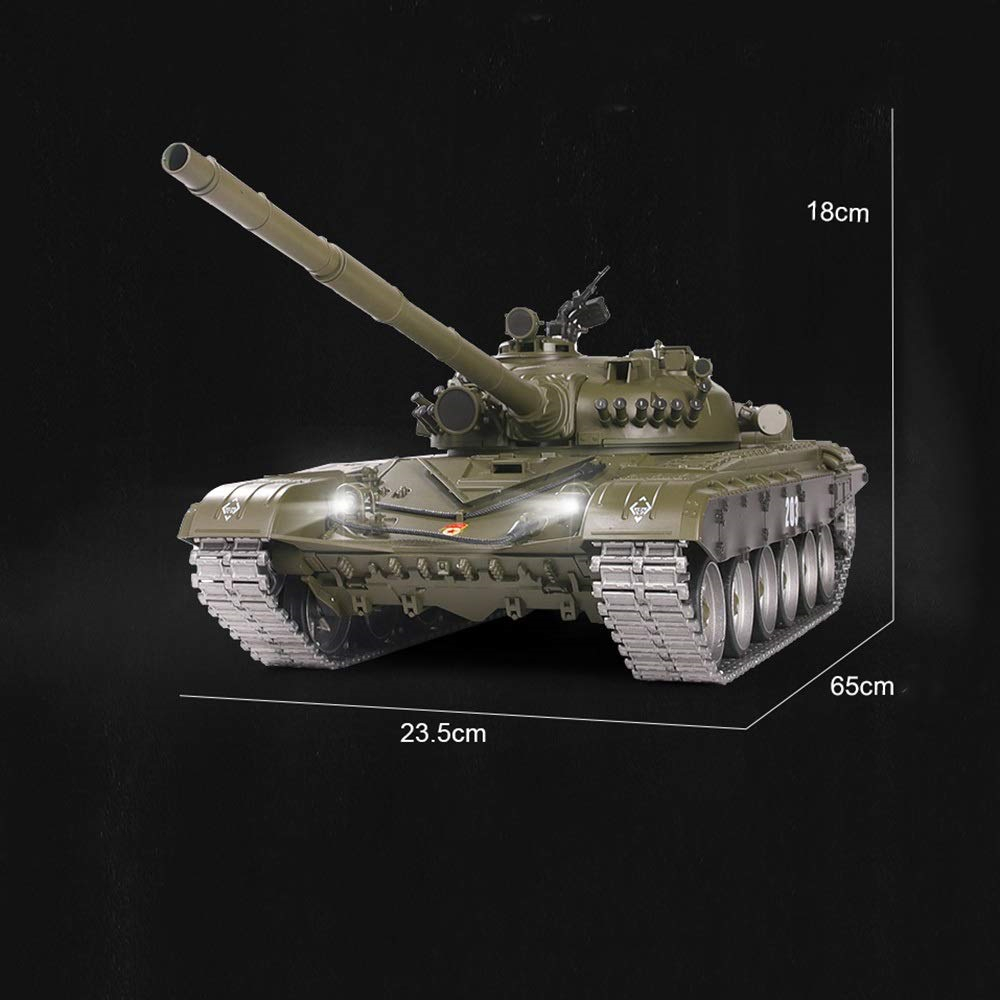 Simulation Track Sound Action and Smoke 1/16 Scale Remote Control Tank Toy for Adults Kids