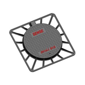 China B125 Manhole Cover Round With Hinge , Cast Iron Manhole Cover Car Parks wholesale
