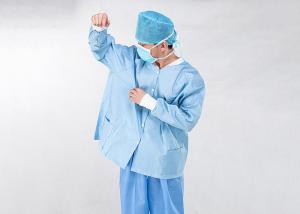 China Pulp Spunlace Nonwoven Fabric XL Disposable Patient Gowns wholesale