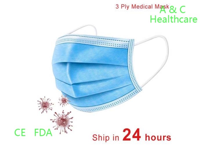 Antibacterial Face Mask Surgical Disposable 50 Pcs Activated Carbon Filter Anti Fog