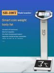 RS232 Coin Operated BMI Ultrasonic Digital Medical Body Fat Analysis Machine Sh