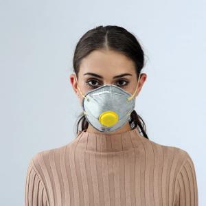 China Customized Disposable Dust Mask , FFP1/ FFP2 Cup Mask With Valve wholesale