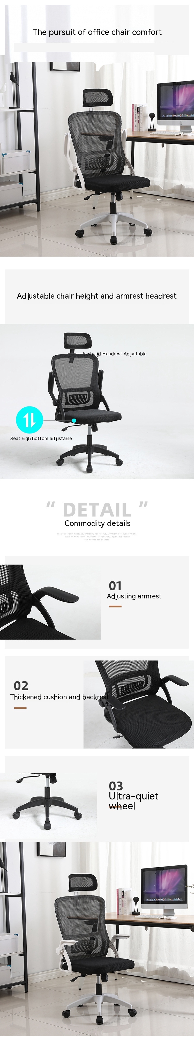 Taipan Lounge Chair Zero Gravity Removable Base Black PC Chair for Office Relaxation