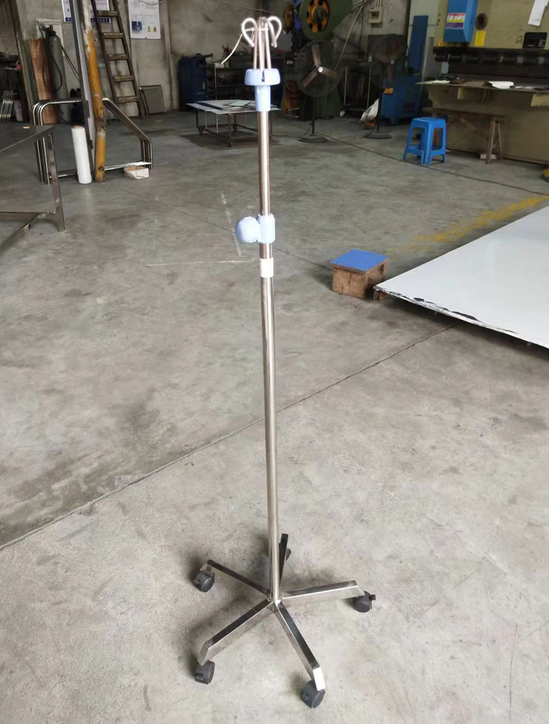 Mobile Intravenous Drip Stand IV Pole Infusion Height Adjustable for hospital