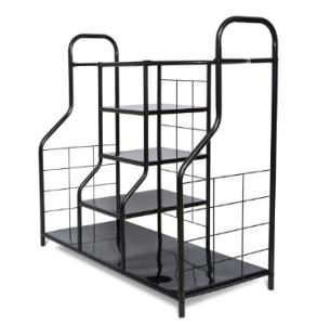 China 4 Shelves Stable Golf Organizer Rack 111*36*101cm Golf Bag Storage Organizer wholesale