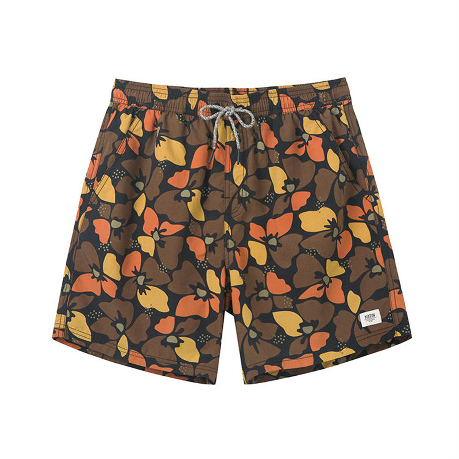 Custom Design Your Own Logo Sublimation Printed Waterproof Board Shorts Four Way Stretch Swim Trunks
