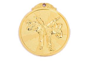 China Metal Personalized Medals Awards 65*65mm For Taekwondo Competition wholesale