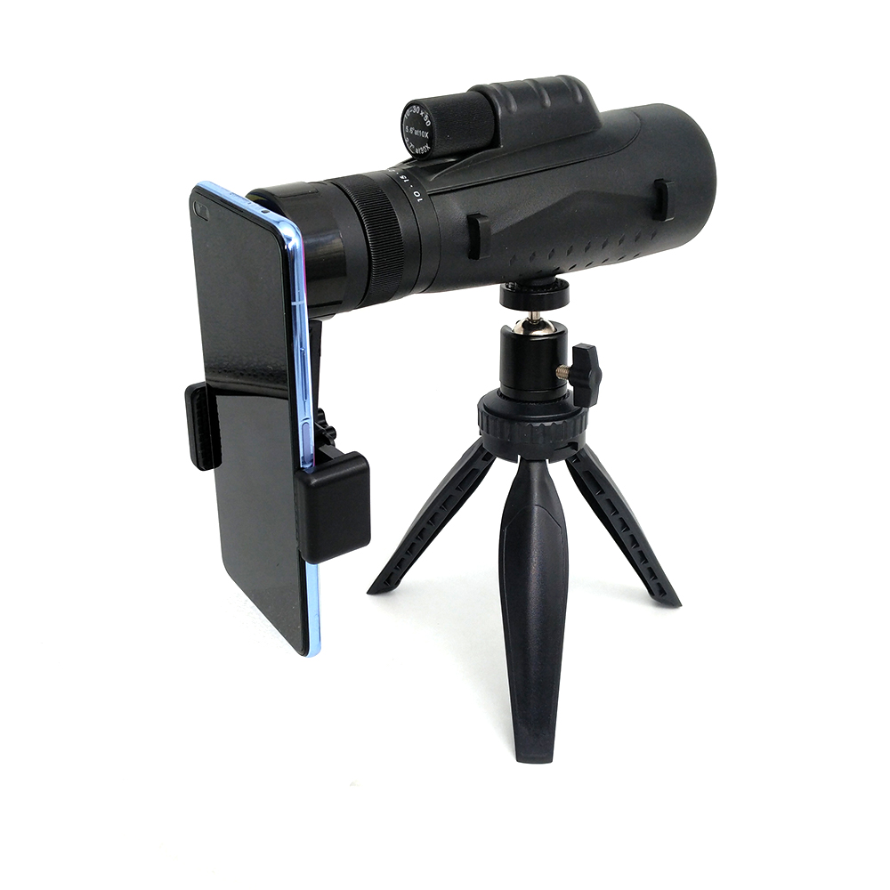 HD 10-30x50 High Powered Zoom Monocular Telescope Single Hand Focus Scope For Concert