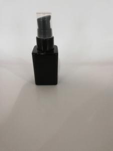 China Hand Made Black Cosmetic Bottles Silk Screen Printing Surface 30 ML wholesale
