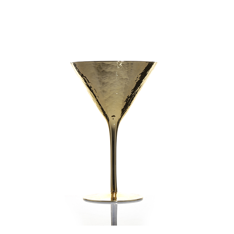 High End Glassware Collection Custom Luxury Golden Wine Glass Gift Wine Glass Set
