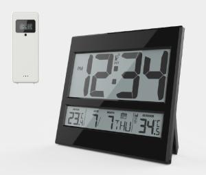 2 X AAA Battery Digital Atomic Clock LUMINOVA Jumbo Atomic Wall Clock