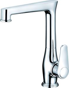 China Chrome Brass Kitchen Mixer Faucet Single Hole for Kitchen Utility T2026 wholesale