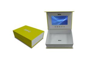 China Rechargeable Battery Video Brochure Box 1200Mah 512MB Memory wholesale