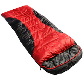 Quality Red Sustainable Ultra Lightweight Cold Weather Outside Sleeping Bag for sale
