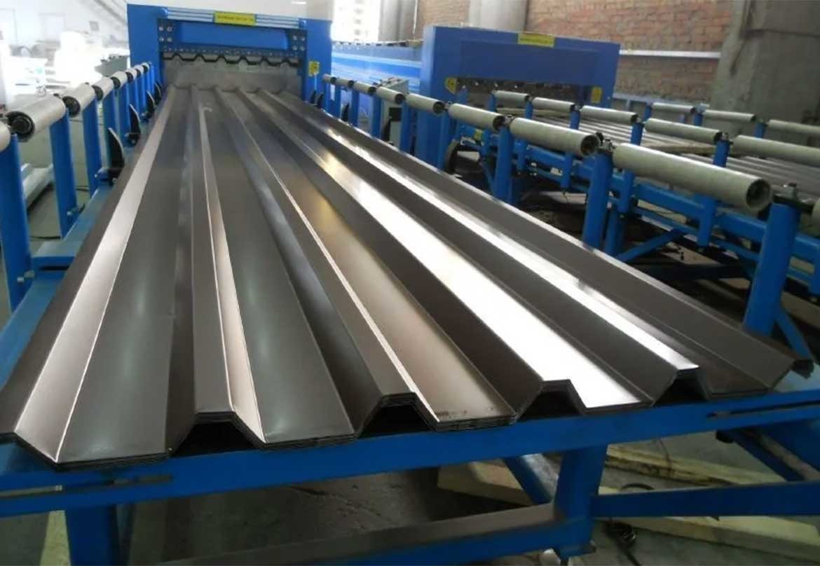 angled Shaped Stainless Steel Corrugated Sheet 2B surface finish for Roofing Panels 