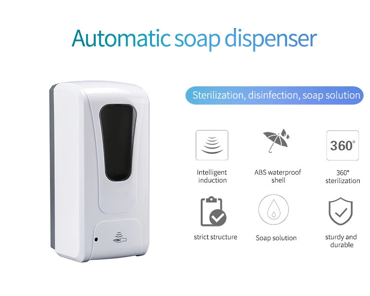 Kill Bacterial 1000ML Touch Free Hand Sanitizer Dispenser With Uv Light
