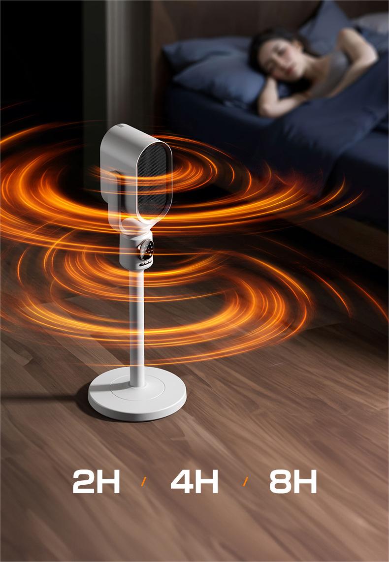 English Operating Language 2-in-1 Cold Warm Air Ceramic PTC Heater with Remote Control