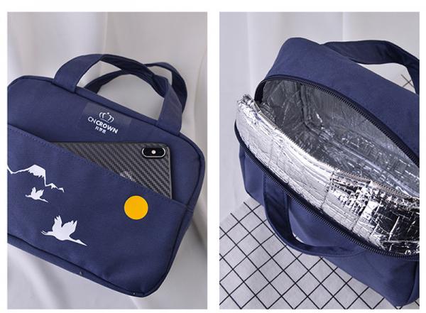 Large Capacity Zipper Insulated Lunch Cooler Bags