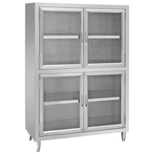China Standing Type Stainless Steel Kitchen Base Cabinets Stable Structure wholesale