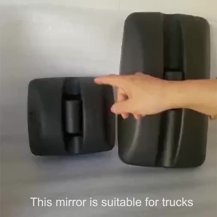 Black Glass and Plastic Rearview Mirror for Foton Aumark Truck Made of Materials