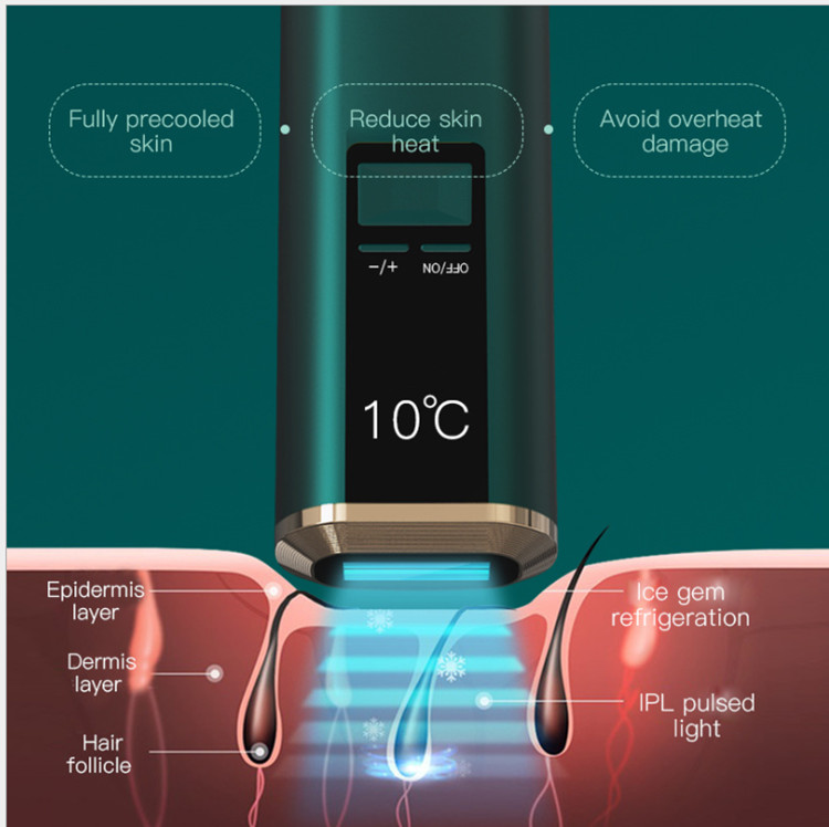 990000 Flashes 5 Levels Ice Cool Hair Removal Epilator